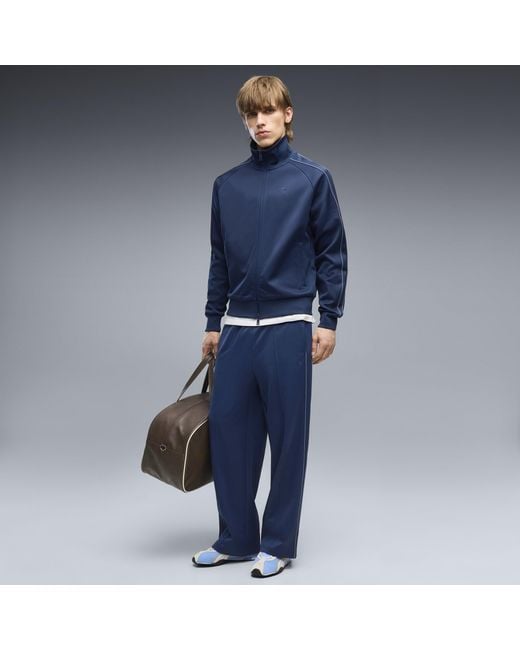 PUMA Blue T7 Relaxed T7 Track Pants for men