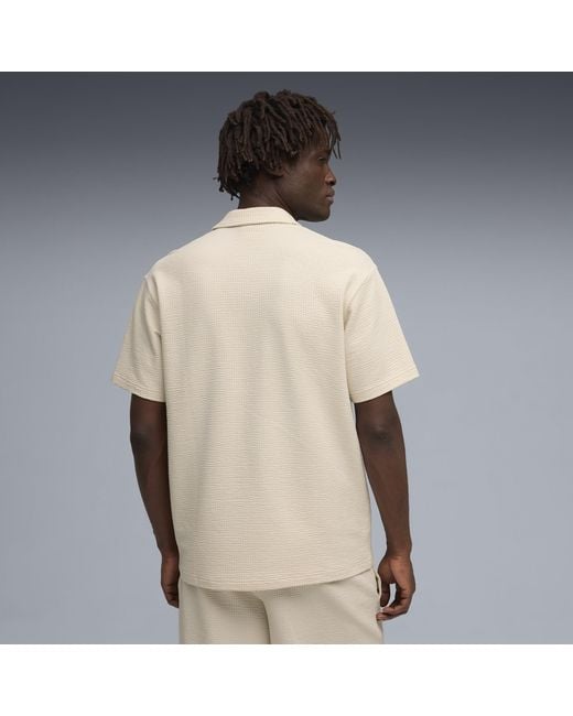 PUMA Essentials Elevated Polo Voor Maat in het Natural voor heren