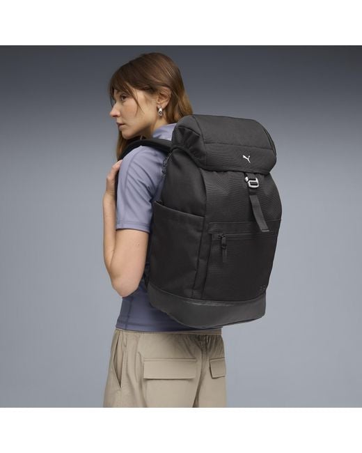 PUMA Black Select Essentials 26L Hooded Backpack