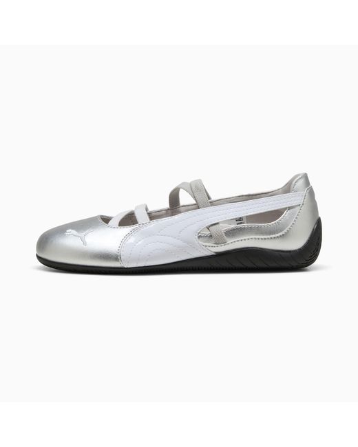 PUMA White Speedcat Ballet Metallic Schuhe