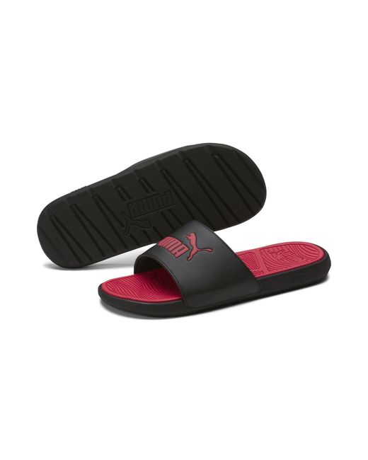 PUMA Brown Cool Cat 2.0 Slides for men