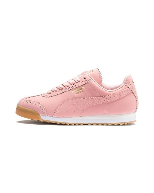 PUMA Pink Roma Brogue Women's Sneakers
