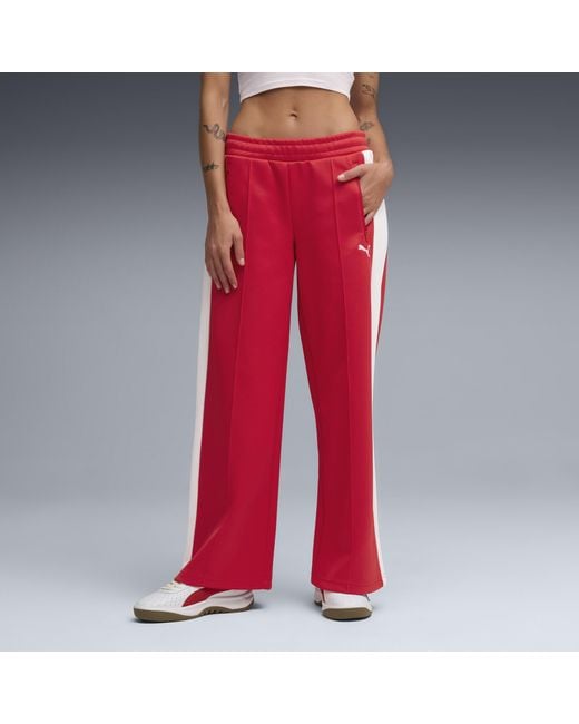 Pantaloni Da Tuta A Vita Bassa T7 Da Donna, Accessori, Rosso di PUMA in Red