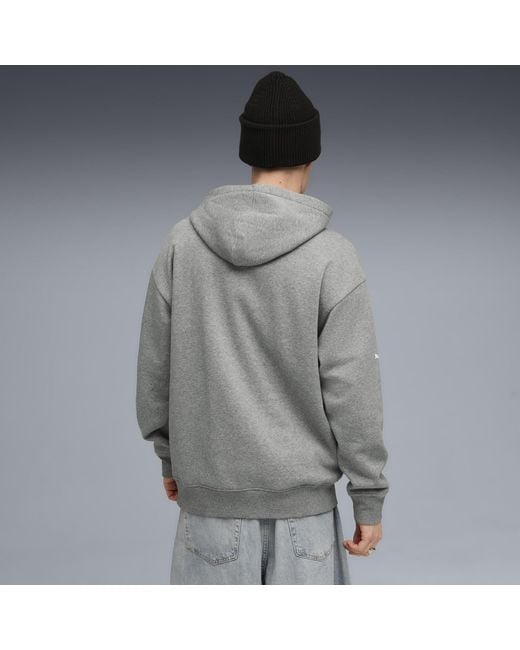 PUMA Bmw M Motorsport Essentials Fleece Hoodie Voor Maat in het Gray voor heren