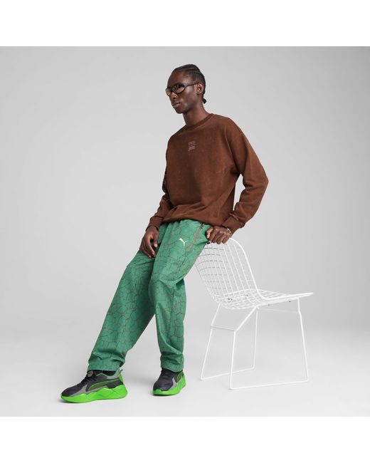 PUMA X Tmnt Relaxed Top Met Ronde Hals En Print in het Brown voor heren