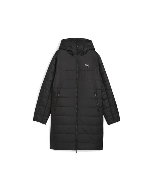 PUMA Black Essentials Hooded Padded Parka