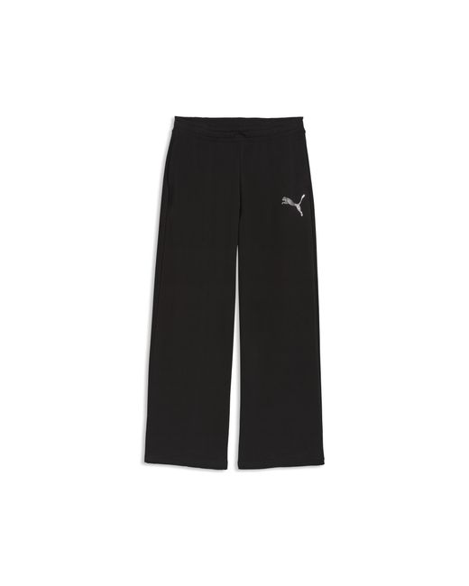 PUMA Black Essentials Graphics Bedazzled Slouchy Pants