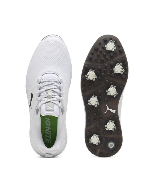 PUMA White Ignite Elevate 2 Tour Golf Shoes for men
