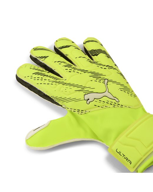 PUMA Yellow Ultra Match Protect Goalkeeper Gloves Youth