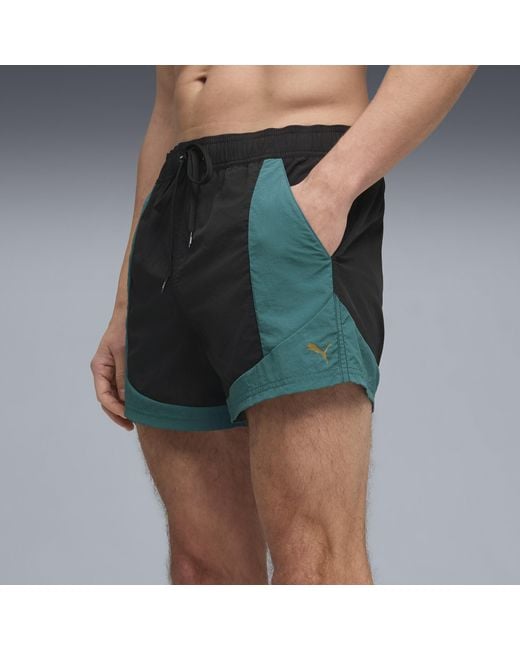 PUMA Green Swim Shorts for men