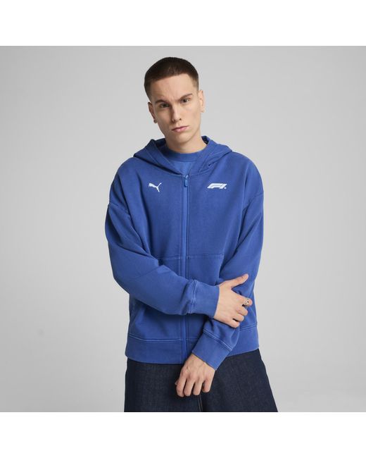 Sudadera Estampada F1 Con Capucha Y Cremallera Completa Para Hombre PUMA de hombre de color Blue