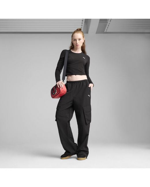 Pantalones Cargo De Chándal Wardrobe Ess Para Mujer, Ropa, Negro PUMA de color Black