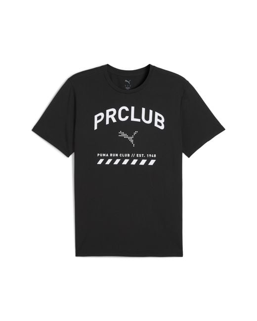 PUMA Run Club Graphic Mesh T-Shirt Herren, Kleidung in Black für Herren