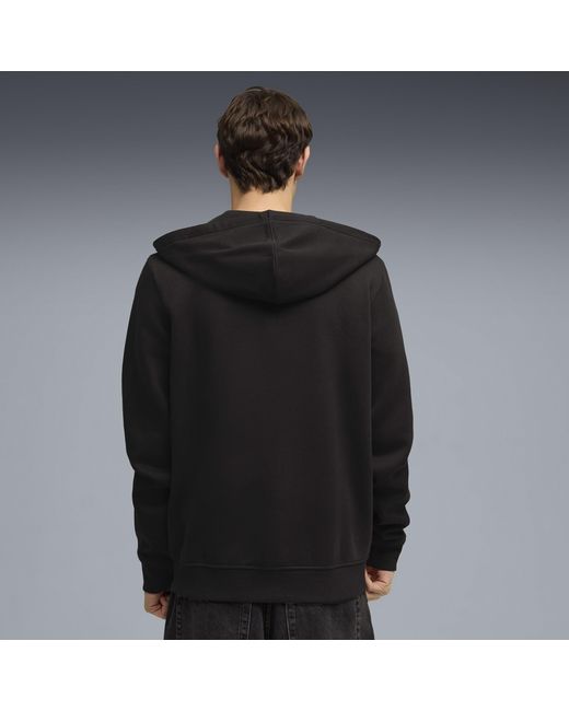 PUMA Black Bmw M Motorsport Essentials Fleece Track Jacket for men