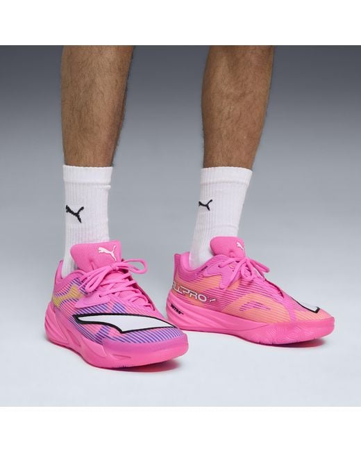 PUMA Pink All-Pro Nitro 2 Showtime Basketball Shoes
