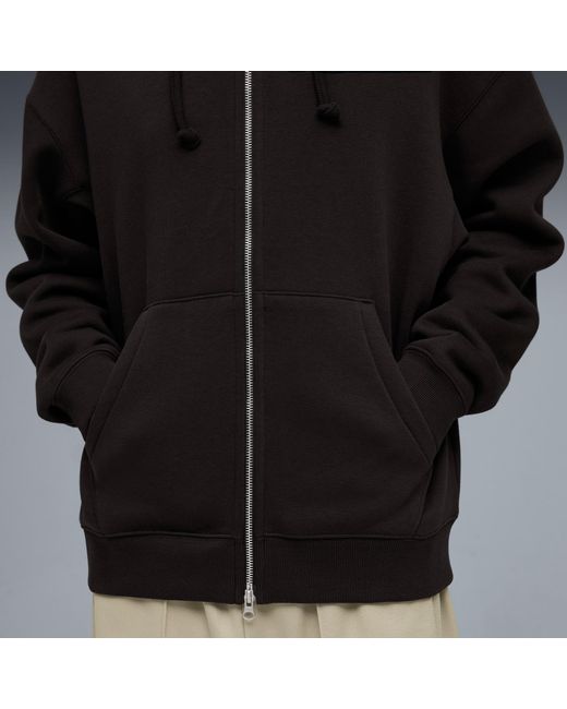 PUMA Black Select Essentials Full-Zip Hoodie for men