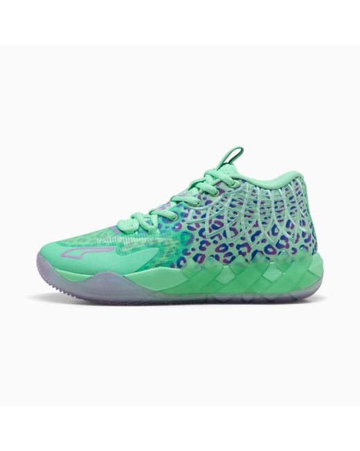 PUMA Green X Lamelo Ball Mb.01 Alien Safari Basketball Shoes for men