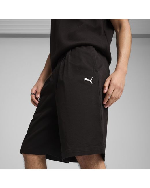 PUMA Black Wardrobe Essentials Relaxed 11" Shorts for men