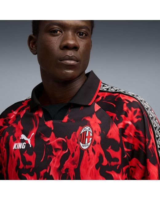 PUMA Red Ac Milan King Retro Jersey For All Time for men