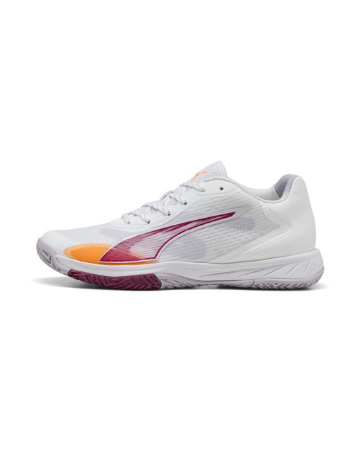 PUMA White Accelerate Turbo 4 Handball Shoes