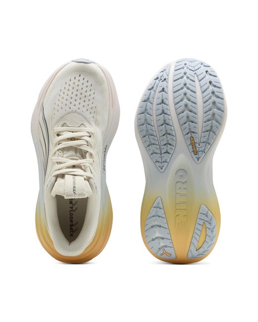 PUMA White Magmax Nitro 2 Running Shoes