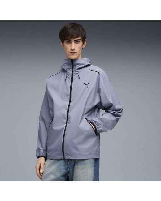 PUMA Blue Tech Relaxed Track Jacket for men