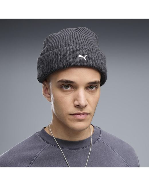 PUMA Blue Select Essentials Low Crown Beanie Hat