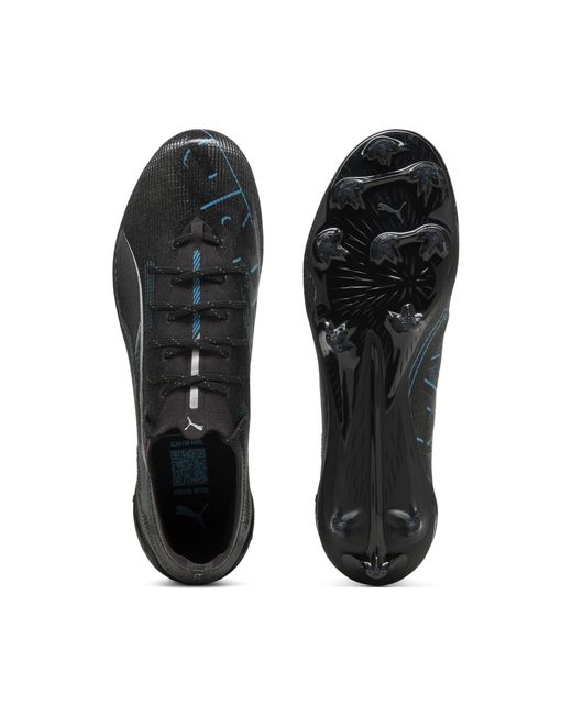 PUMA Ultra 5 Ultimate Fg Voetbalschoenen, Zwart/Zilver, Maat 35,5 in het Black
