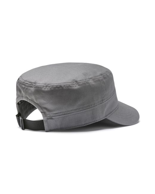 PUMA Cotton Military Cap in Charcoal Gray (Gray) for Men | Lyst