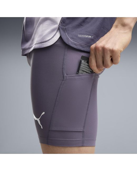 PUMA Blue Lightspeed Running 8" Tights for men