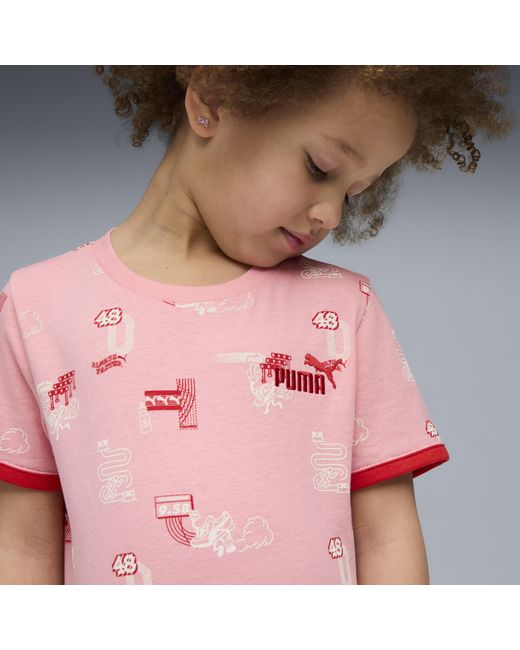 Camiseta Little Runners Para Niños, Age, Rosascape PUMA de color Pink