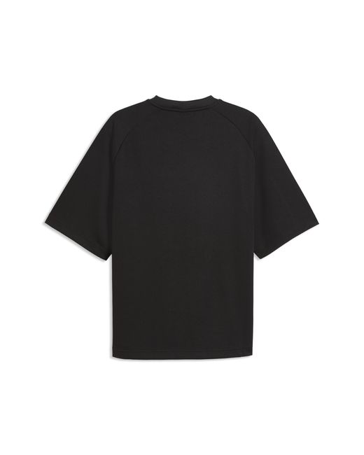 PUMA Black T7 Oversized T-Shirt for men