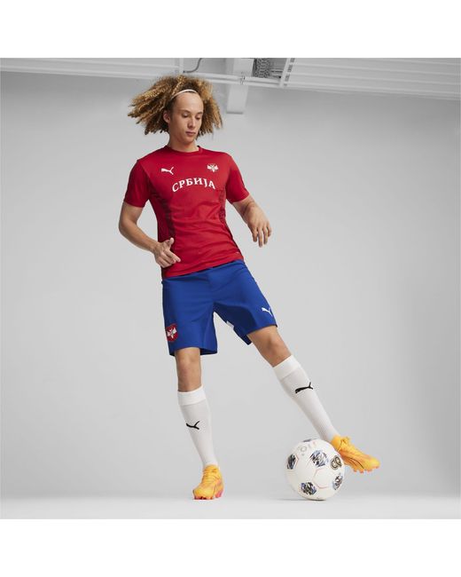 PUMA Red Serbia Pre-match Football Jersey for men