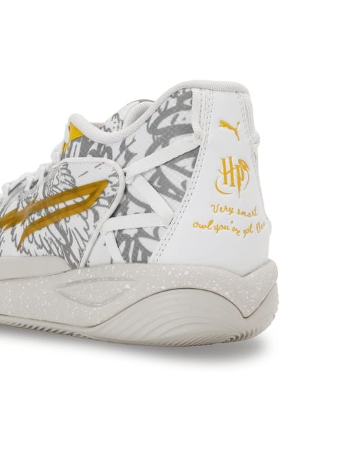 Scarpe Da Basket Stewie 4 Harry Potter Da Donna, Scarpe, Bianco/Verde Terrain di PUMA in Metallic