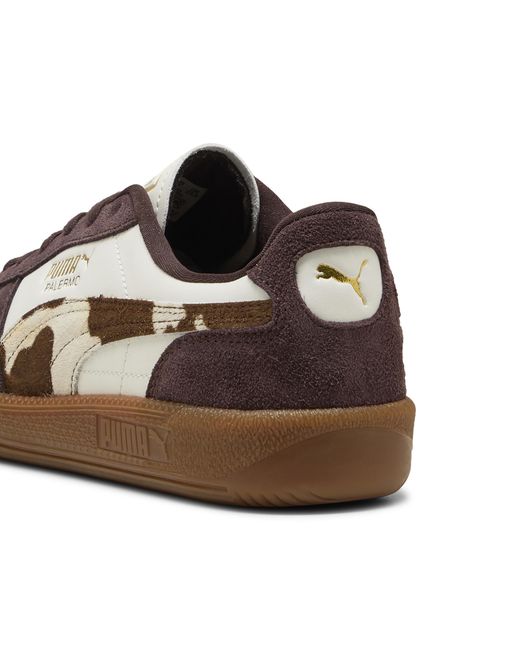 PUMA Brown Palermo Cow Print Sneakers