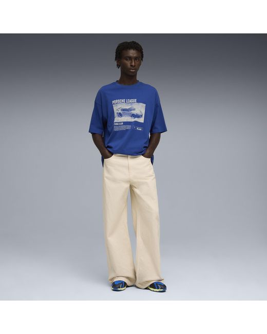 PUMA X Porsche Legacy 2 T-Shirt Met Print Voor Maat in het Blue voor heren