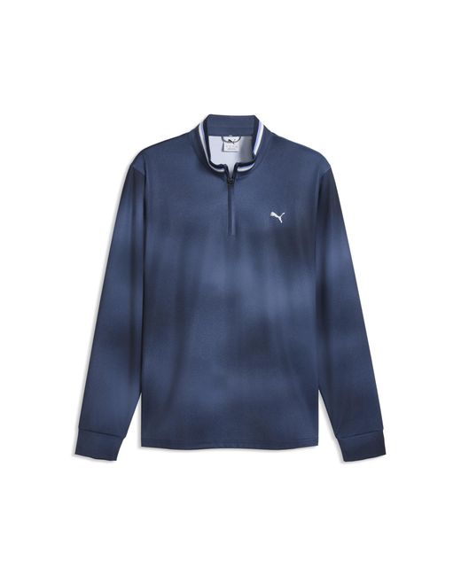 PUMA Blue Cloudspun Tech Coastal Claret Golf Jacket for men