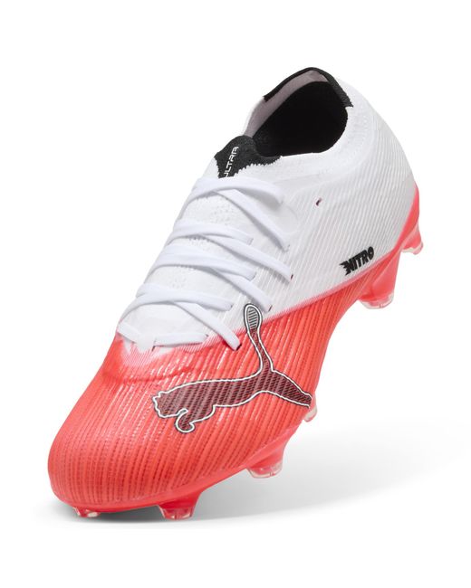 PUMA Red Ultra Nitro 7 Match Fg/Ag Football Boots