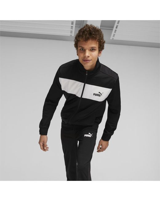 PUMA Poly Tracksuit in Black for Men Lyst UK