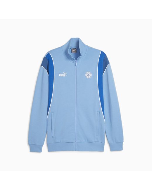 PUMA Blue Manchester City Ftblarchive Track Jacket for men