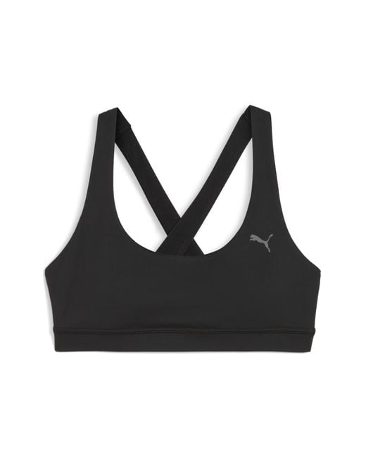 PUMA Black Cloudspun Ultra Soft Mid Impact Sports Bra