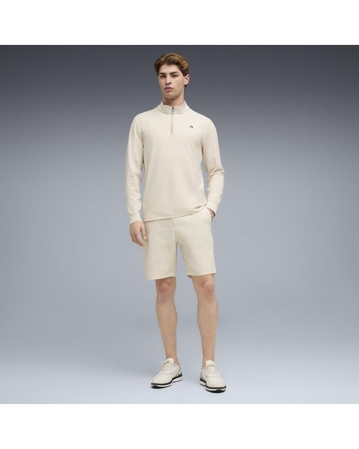 PUMA White X Arnold Palmer Cloudspun Quarter-Zip Golf Jacket for men