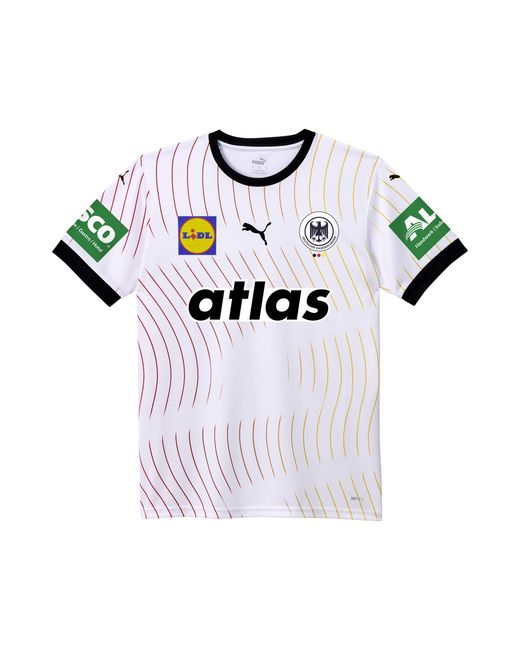 Camiseta De Local De Alemania 2025 De Balonmano Juvenil PUMA de color White