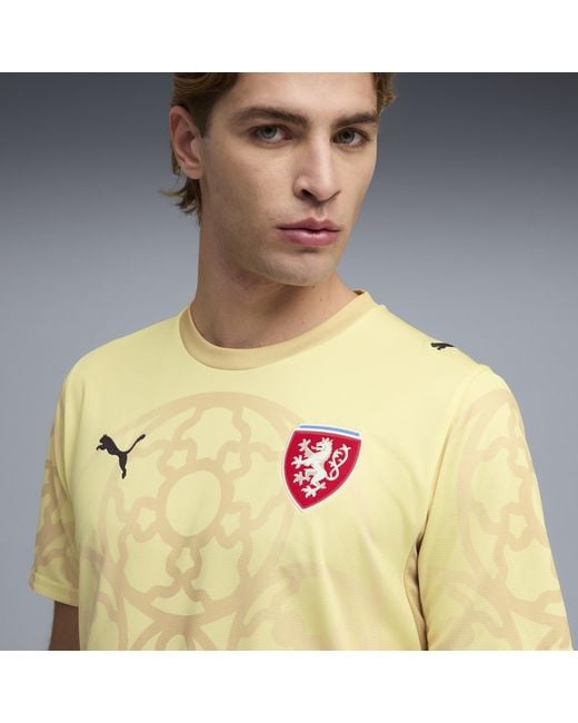 PUMA Yellow X Czechia X Salehe Bembury Goalkeeper Jersey for men