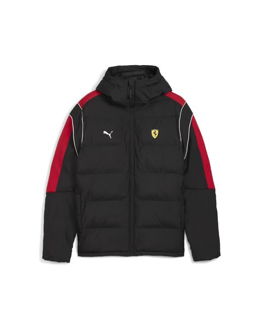 PUMA Black Scuderia Ferrari Mt7 Puffer Jacket for men
