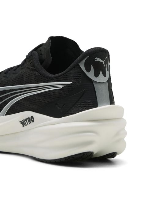 PUMA Black Deviate Nitroâ 4 Wide Road Running Shoes