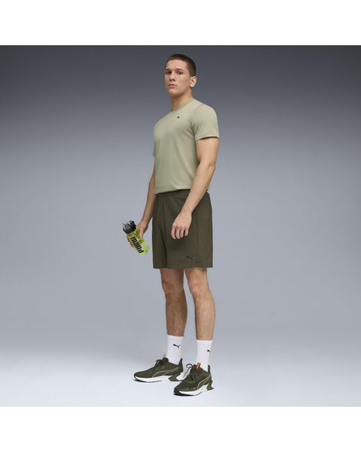 Shorts Tejidos Train All Day Foundations 7" Para Hombre, Accesoiros, Verde PUMA de hombre de color Green