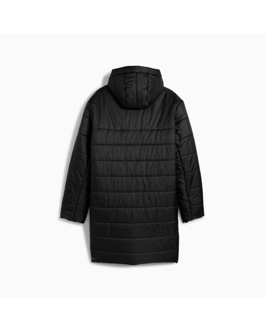 PUMA Black Essentials Hooded Padded Parka Jacket for men