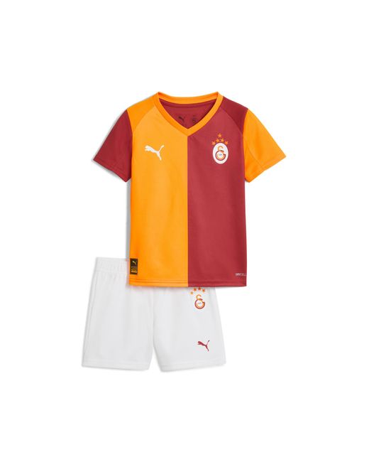 Minikit Galatasaray Sk 1.ª Equipación 25/26 Para Niños, Ropa, Rojo Rhythm/Intense Naranja PUMA de color Orange