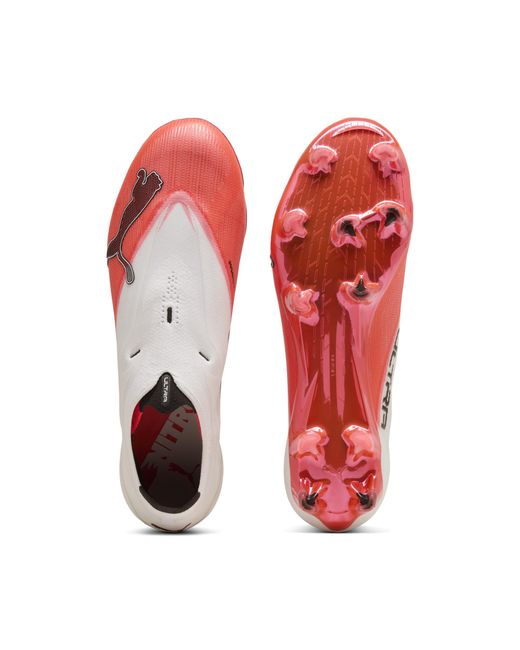 PUMA Red Ultra Nitro 7 Ultimate Fg Laceless Football Boots